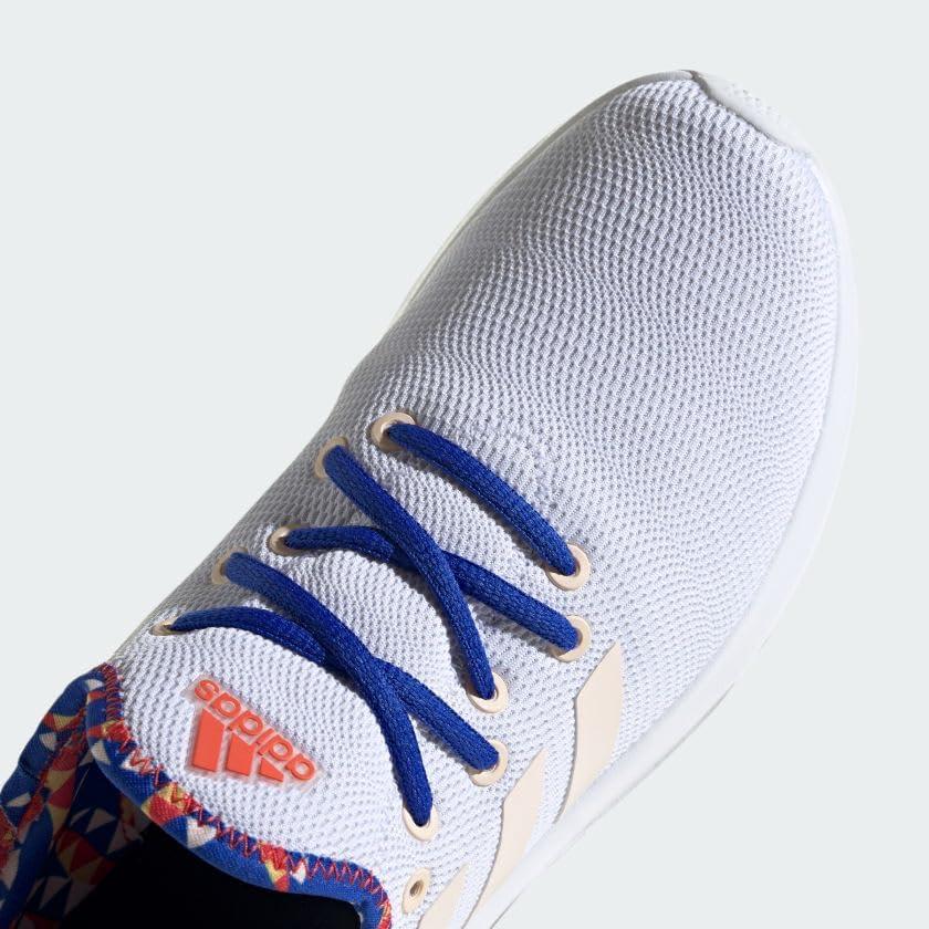 imageadidas Womens Cloudfoam Pure SneakerCloud WhiteBliss OrangeBright Red