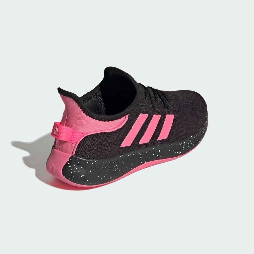 imageadidas Womens Cloudfoam Pure SneakerCore BlackPink FusionLucid Pink