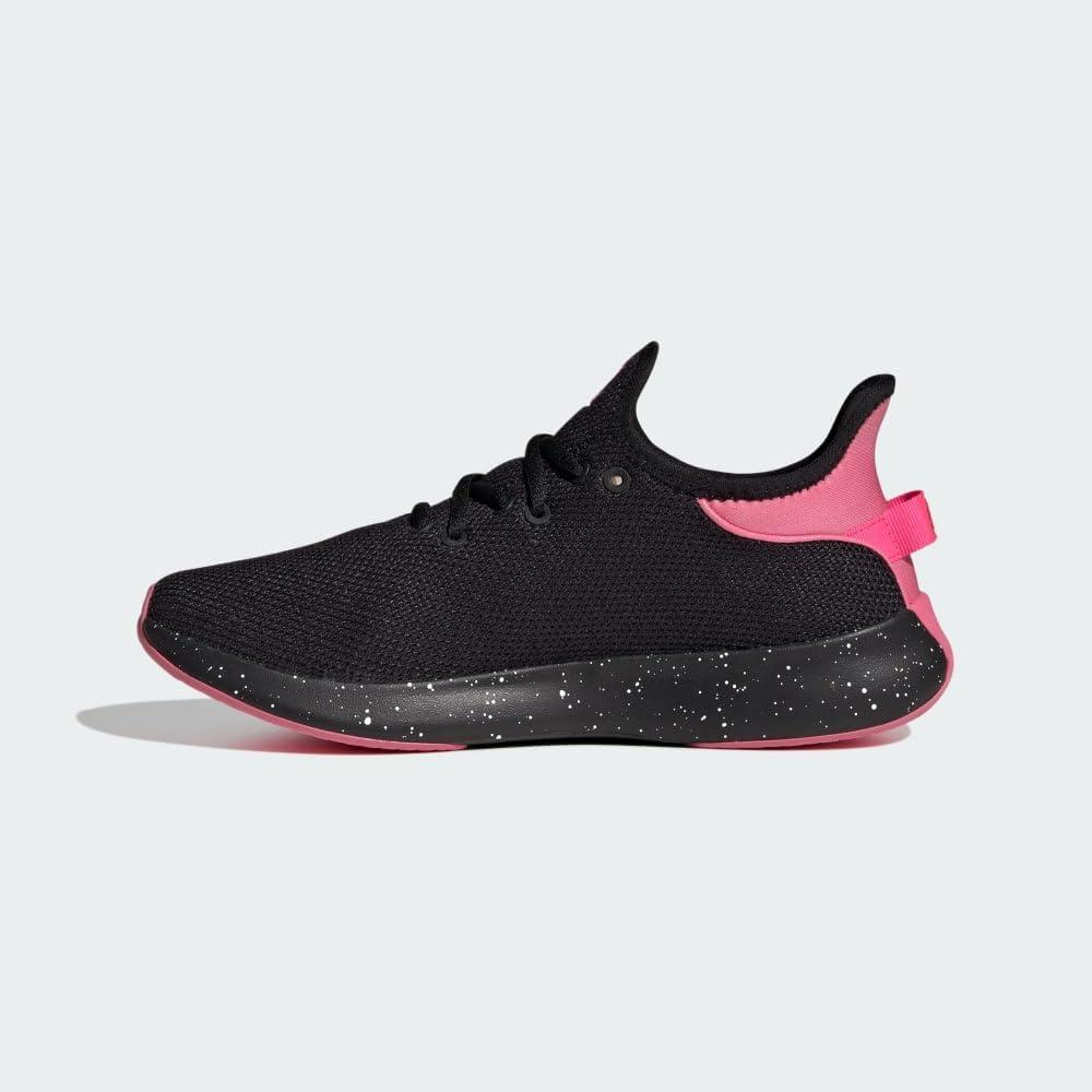 imageadidas Womens Cloudfoam Pure SneakerCore BlackPink FusionLucid Pink