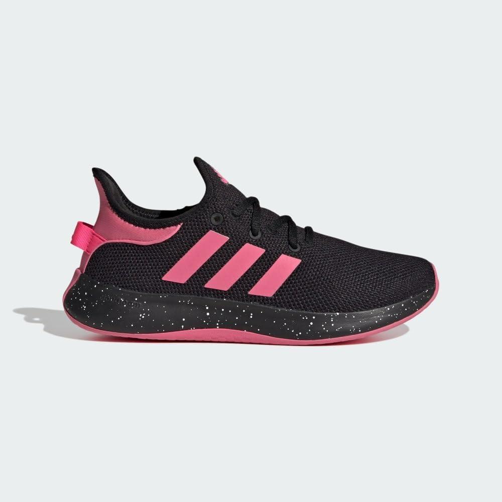 imageadidas Womens Cloudfoam Pure SneakerCore BlackPink FusionLucid Pink