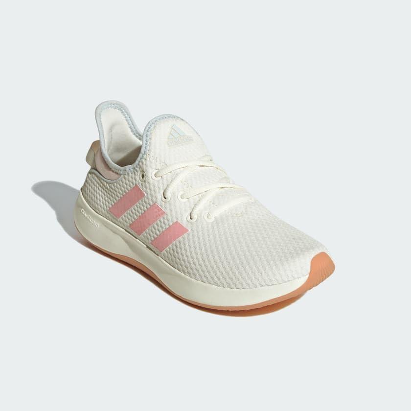 imageadidas Womens Cloudfoam Pure SneakerOff WhiteSemi Pink SparkHalo Blue