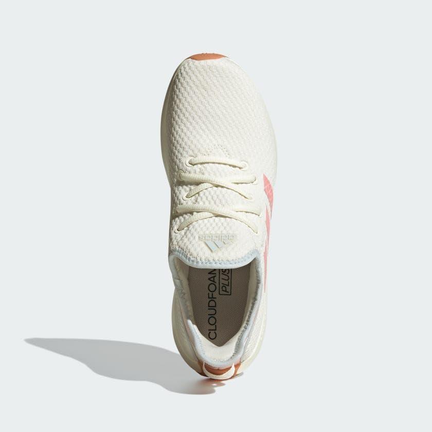 imageadidas Womens Cloudfoam Pure SneakerOff WhiteSemi Pink SparkHalo Blue