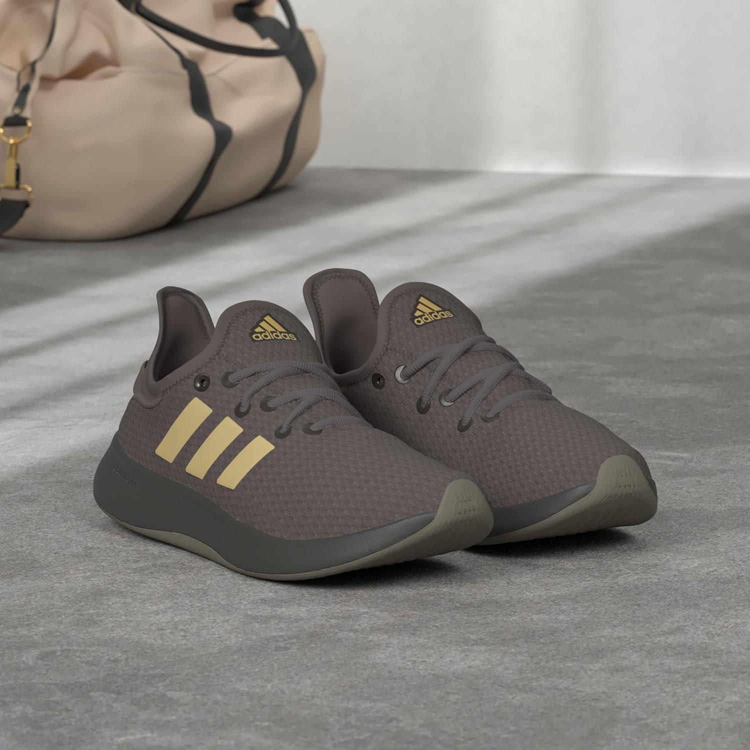 imageadidas Womens Cloudfoam Pure SneakerShadow OliveOlive StrataGold Metallic