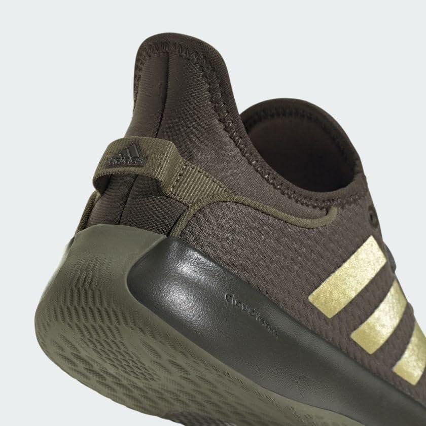 imageadidas Womens Cloudfoam Pure SneakerShadow OliveOlive StrataGold Metallic
