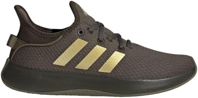 imageadidas Womens Cloudfoam Pure SneakerShadow OliveOlive StrataGold Metallic