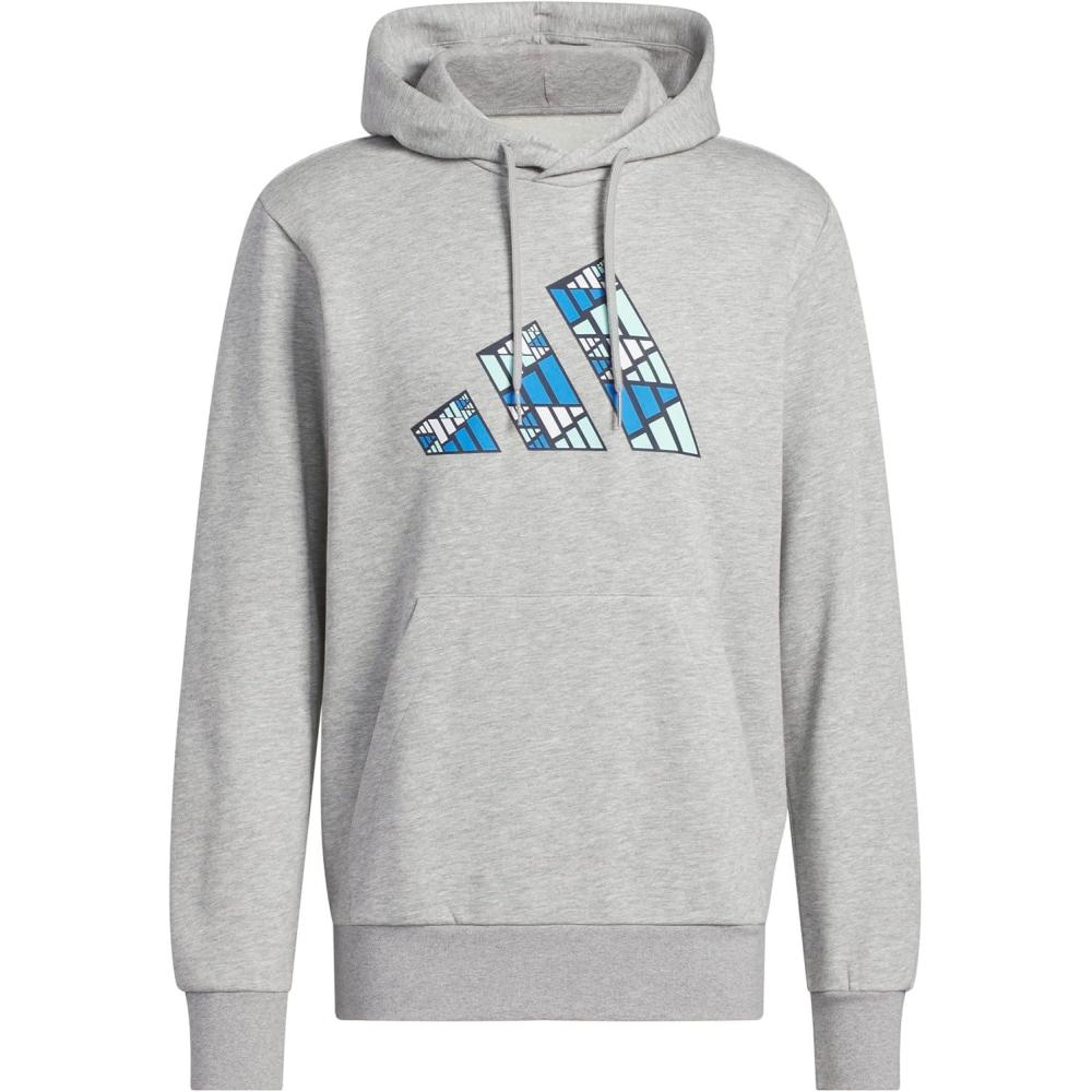 imageadidas Mens Big Logo Graphic HoodieMedium Grey Heather