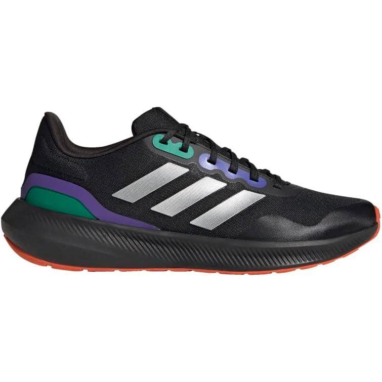 imageadidas Mens Run Falcon 30 ShoeBlackSilver Metallic