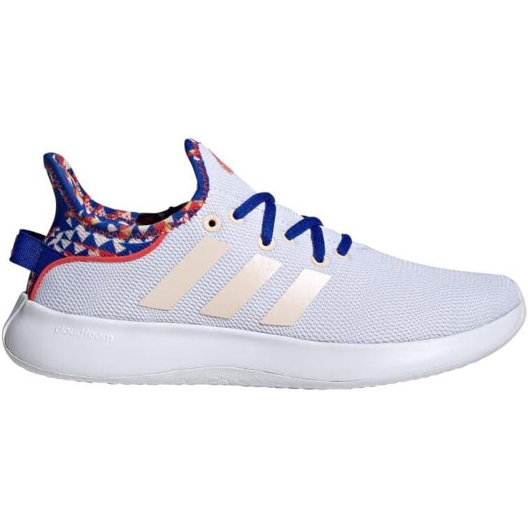 imageadidas Womens Cloudfoam Pure SneakerCloud WhiteBliss OrangeBright Red
