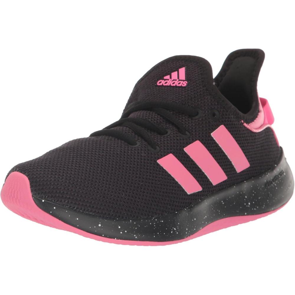 imageadidas Womens Cloudfoam Pure SneakerCore BlackPink FusionLucid Pink