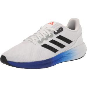 adidas Men’s Run Falcon 3.0 Shoe(White/Black/Lucid Blue)