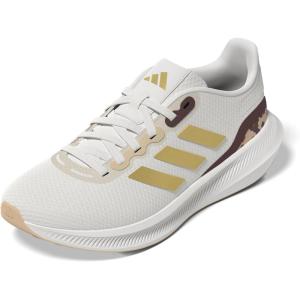 adidas Men’s Run Falcon 3.0 Shoe(White/Gold Metallic/Magic Beige)