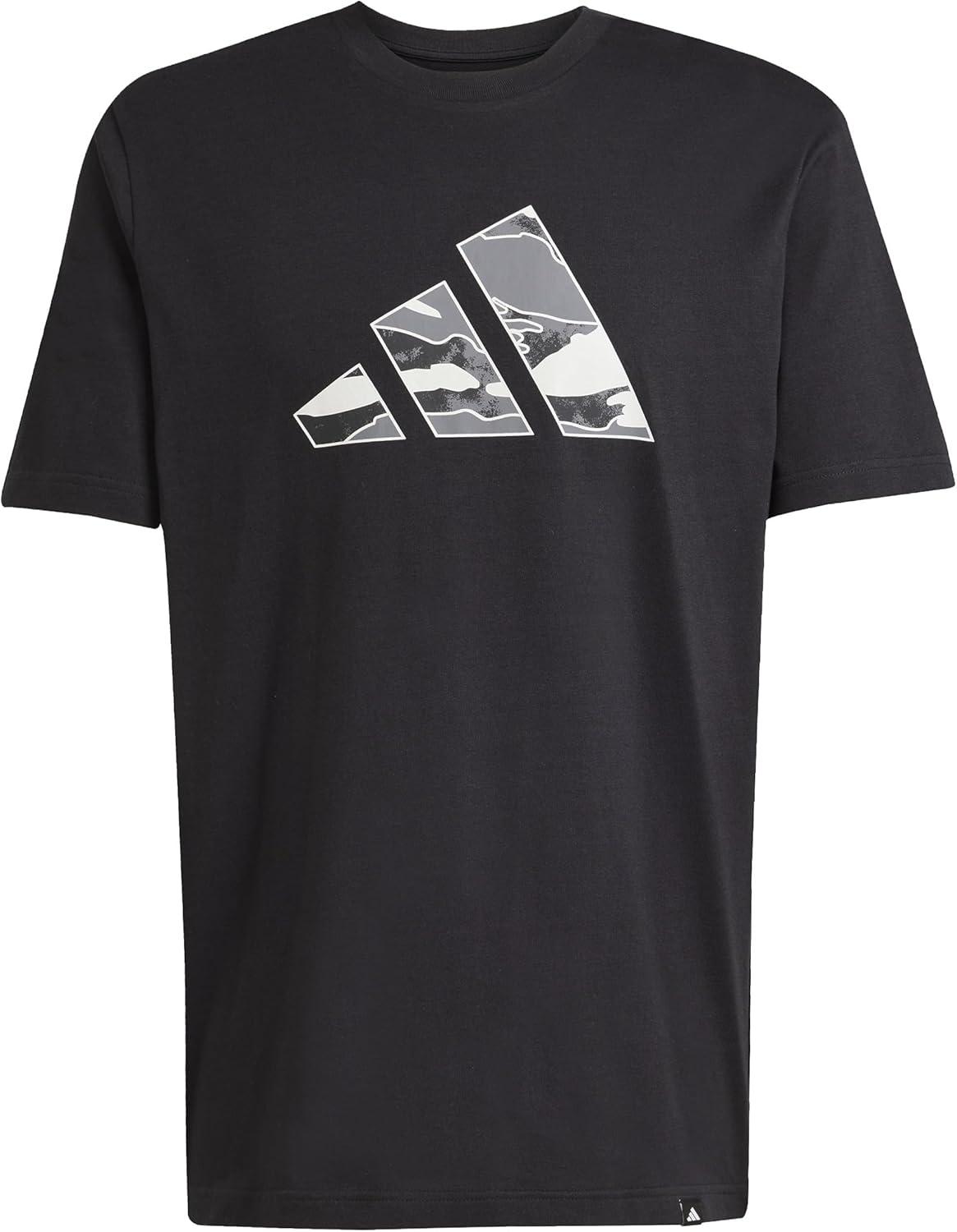 image:imageAdidas Mens Camouflage Graphic TShirtBlackLogo