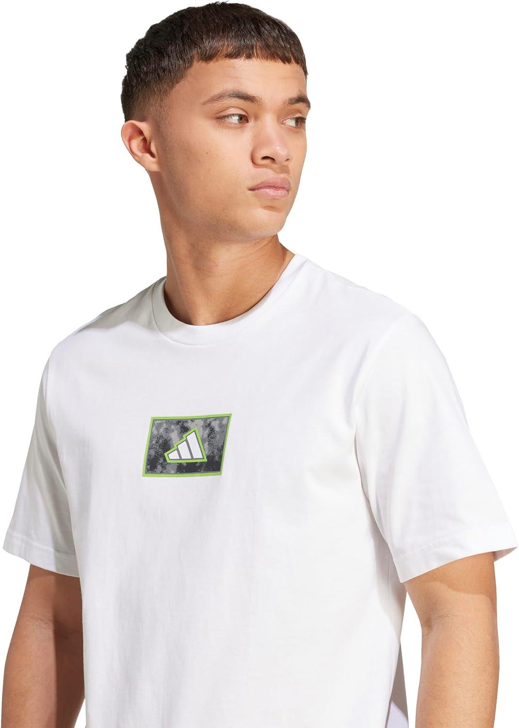image:imageAdidas Mens Camouflage Graphic TShirtGreyScript