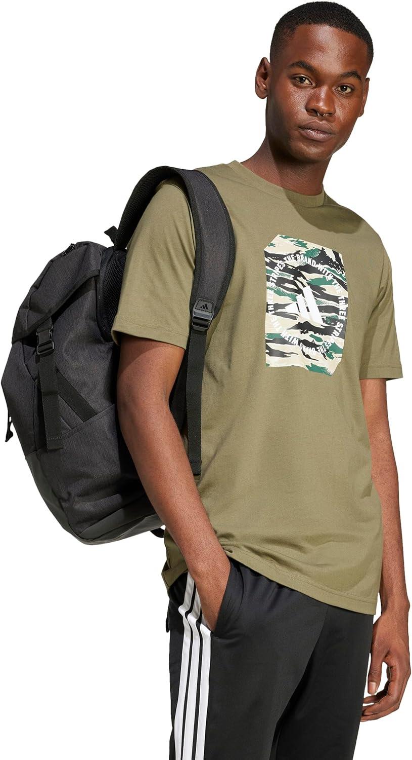 image:imageAdidas Mens Camouflage Graphic TShirtOlive Strata
