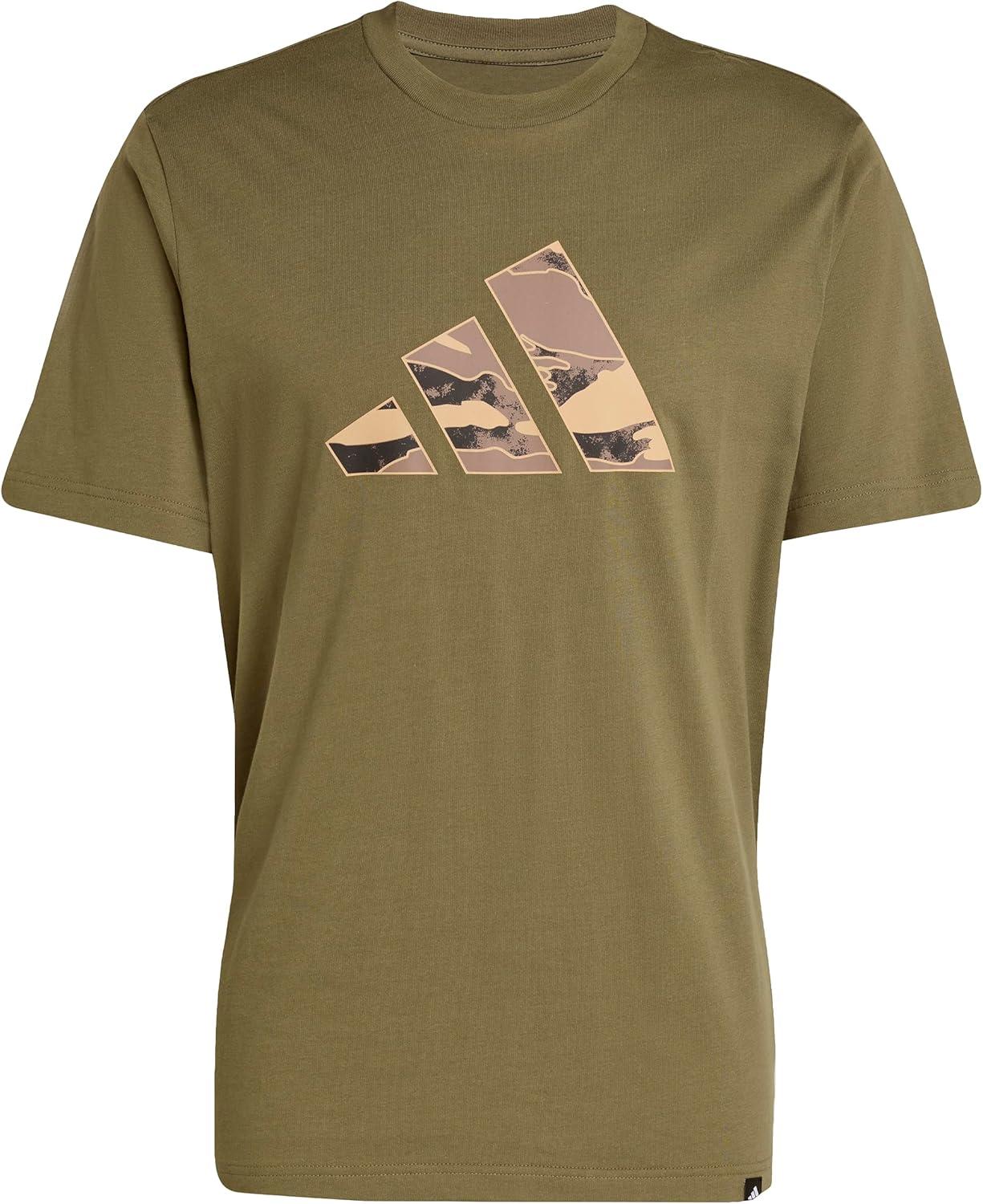 image:imageAdidas Mens Camouflage Graphic TShirtOlive StrataLogo
