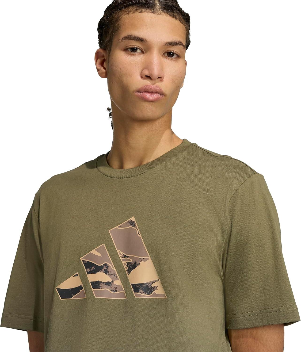 image:imageAdidas Mens Camouflage Graphic TShirtOlive StrataLogo