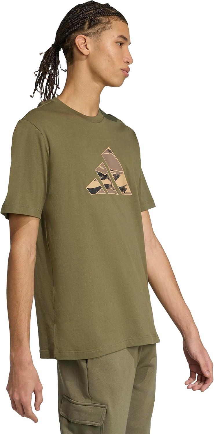 image:imageAdidas Mens Camouflage Graphic TShirtOlive StrataLogo