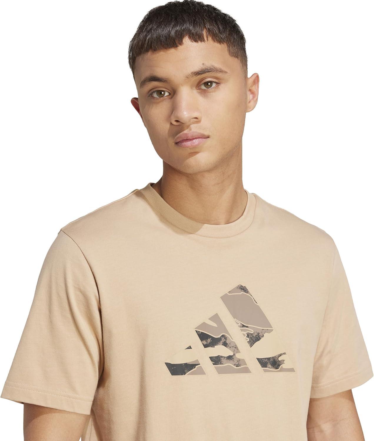image:imageAdidas Mens Camouflage Graphic TShirtWarm SandstoneLogo