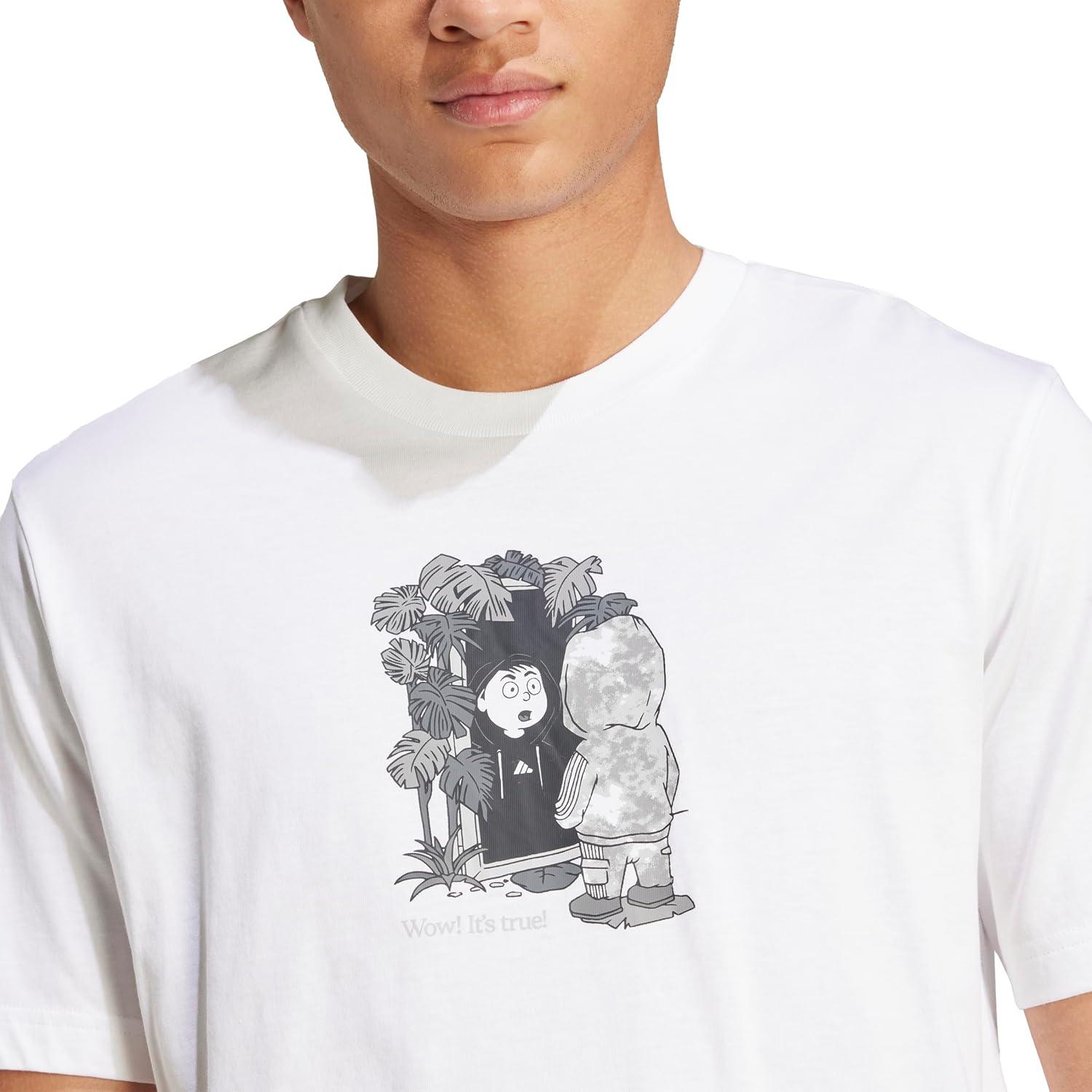 image:imageAdidas Mens Camouflage Graphic TShirtWhiteExplorer