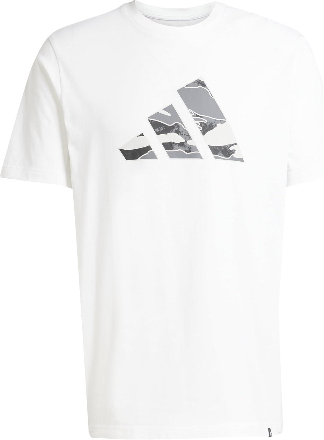 image:imageAdidas Mens Camouflage Graphic TShirtWhiteLogo