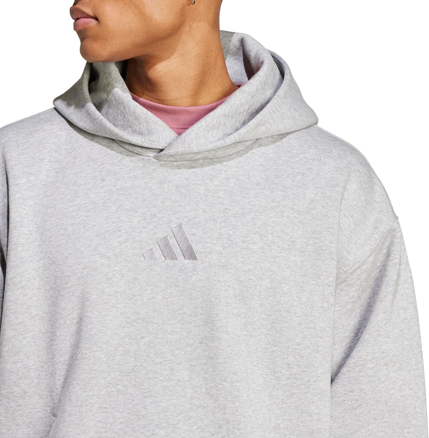 image:imageadidas mens All Szn Fleece Loose HoodieMedium Grey Heather