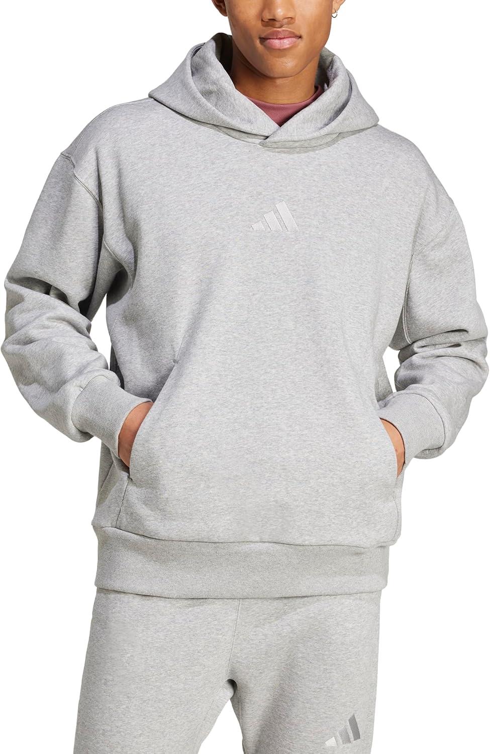 image:imageadidas mens All Szn Fleece Loose HoodieMedium Grey Heather