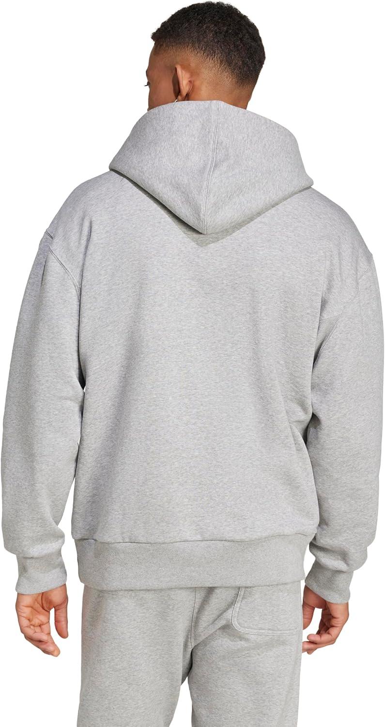 image:imageadidas mens All Szn Fleece Loose HoodieMedium Grey Heather