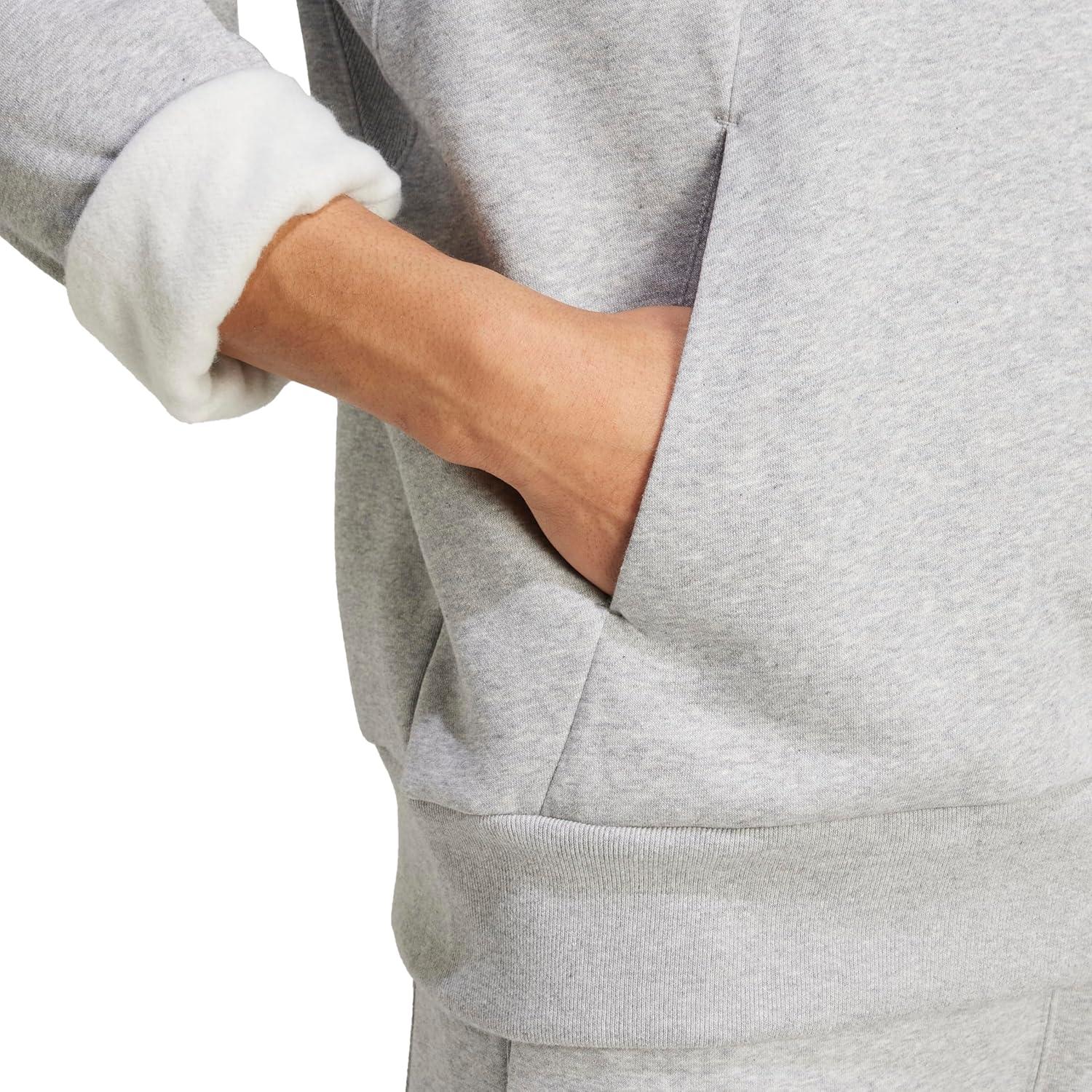 image:imageadidas mens All Szn Fleece Loose HoodieMedium Grey Heather