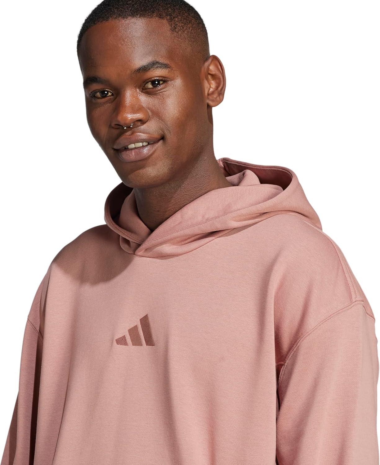 image:imageadidas mens All Szn Fleece Loose HoodieWarm Clay