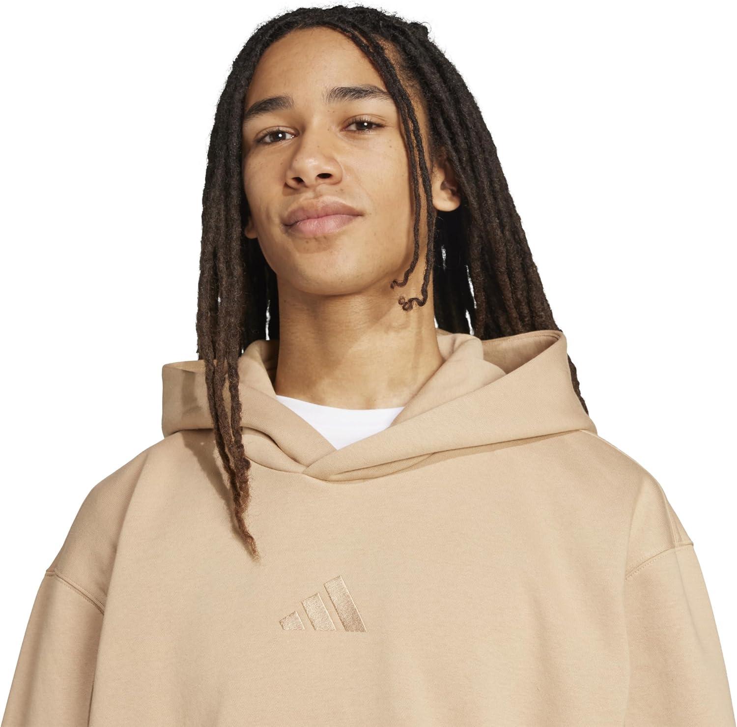 image:imageadidas mens All Szn Fleece Loose HoodieWarm Sandstone