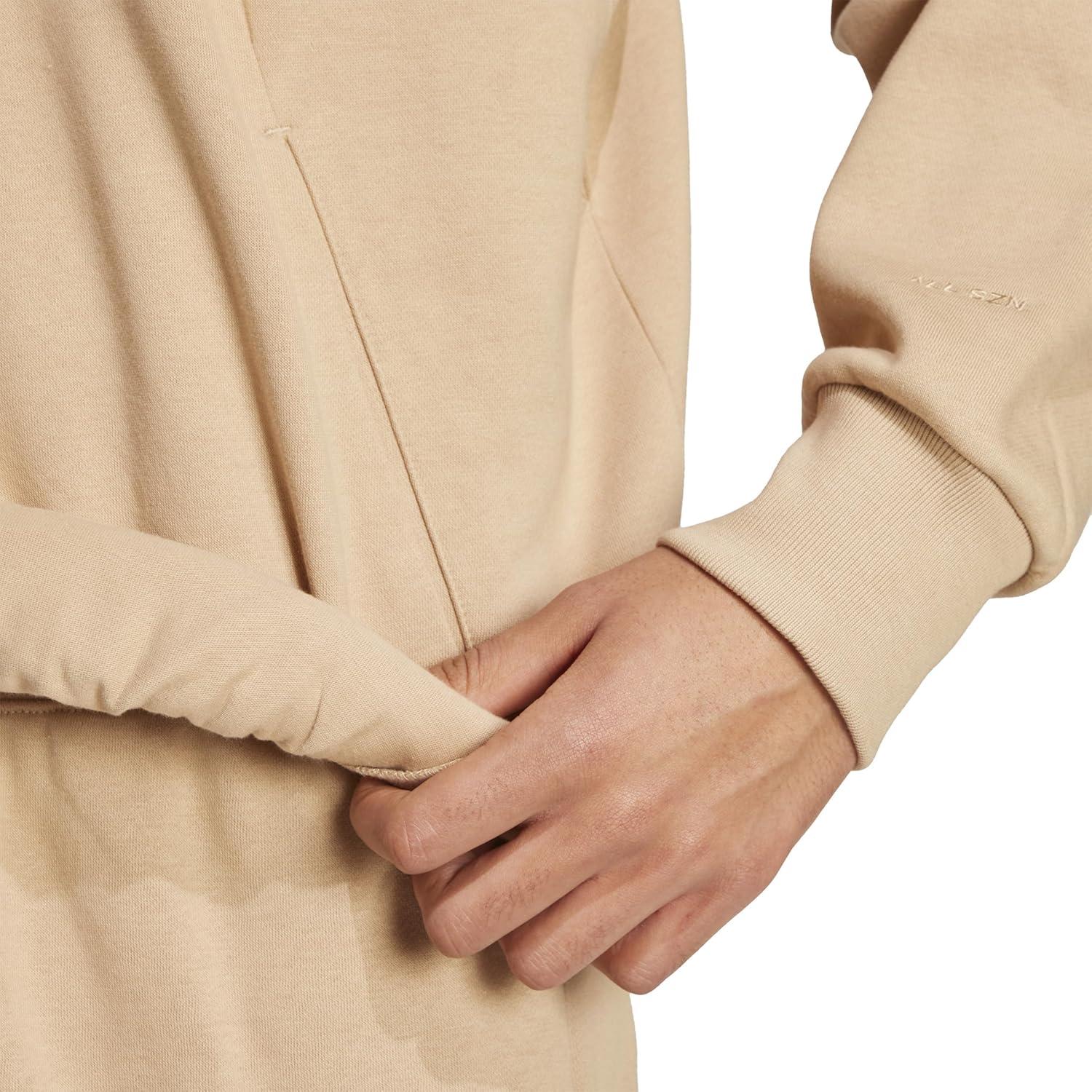 image:imageadidas mens All Szn Fleece Loose HoodieWarm Sandstone