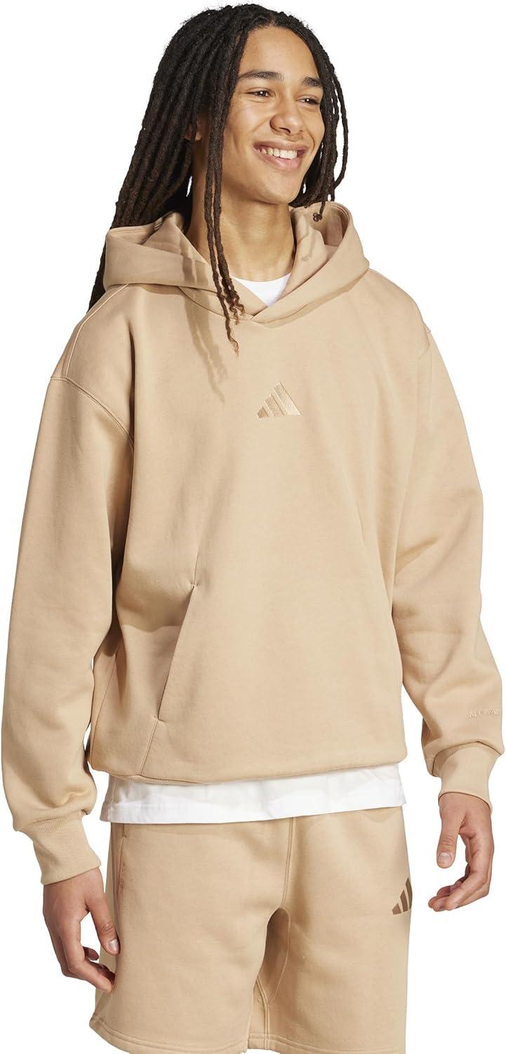 image:imageadidas mens All Szn Fleece Loose HoodieWarm Sandstone