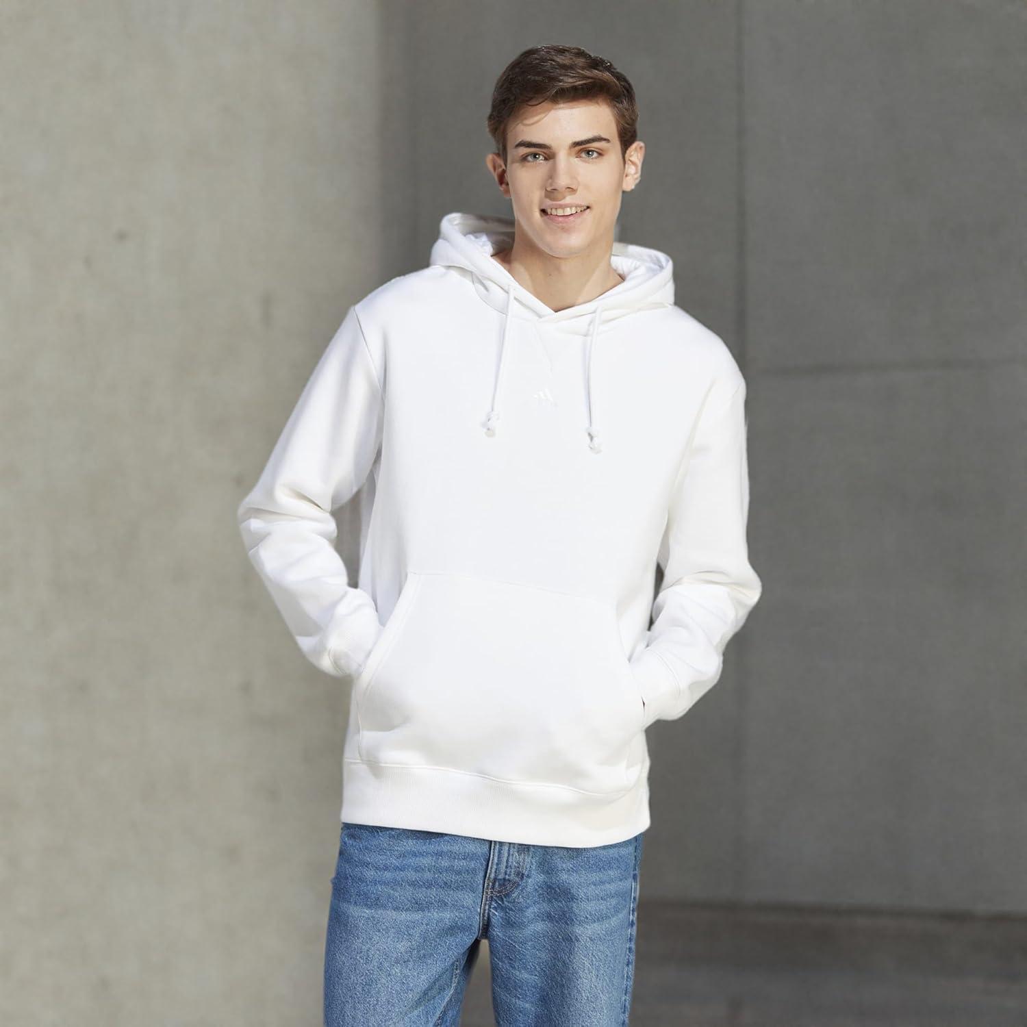 image:imageadidas mens All Szn Fleece Loose HoodieWhite