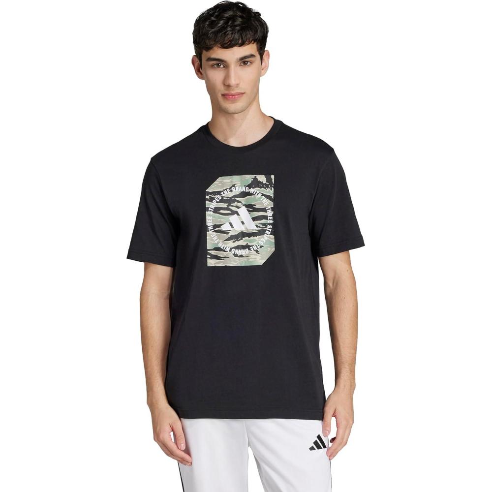 image:imageAdidas Mens Camouflage Graphic TShirtBlack