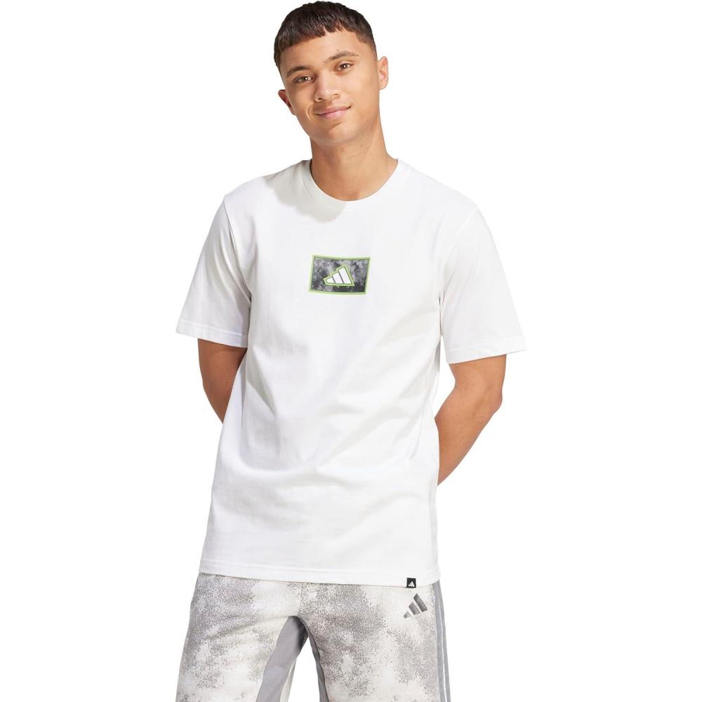image:imageAdidas Mens Camouflage Graphic TShirtGreyScript