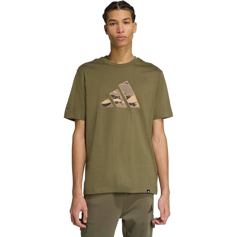 image:imageAdidas Mens Camouflage Graphic TShirtOlive StrataLogo