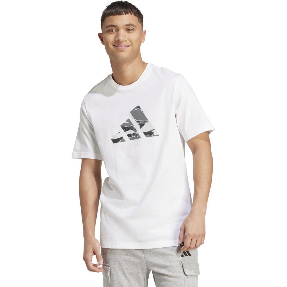 image:imageAdidas Mens Camouflage Graphic TShirtWhiteLogo