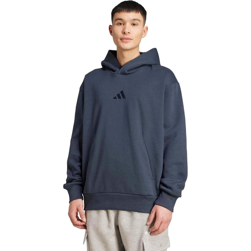 image:imageadidas mens All Szn Fleece Loose HoodieAurora Ink
