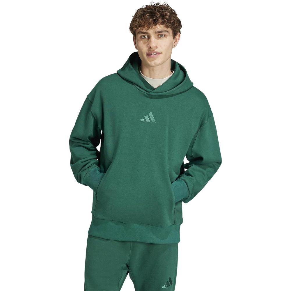 image:imageadidas mens All Szn Fleece Loose HoodieCollegiate Green