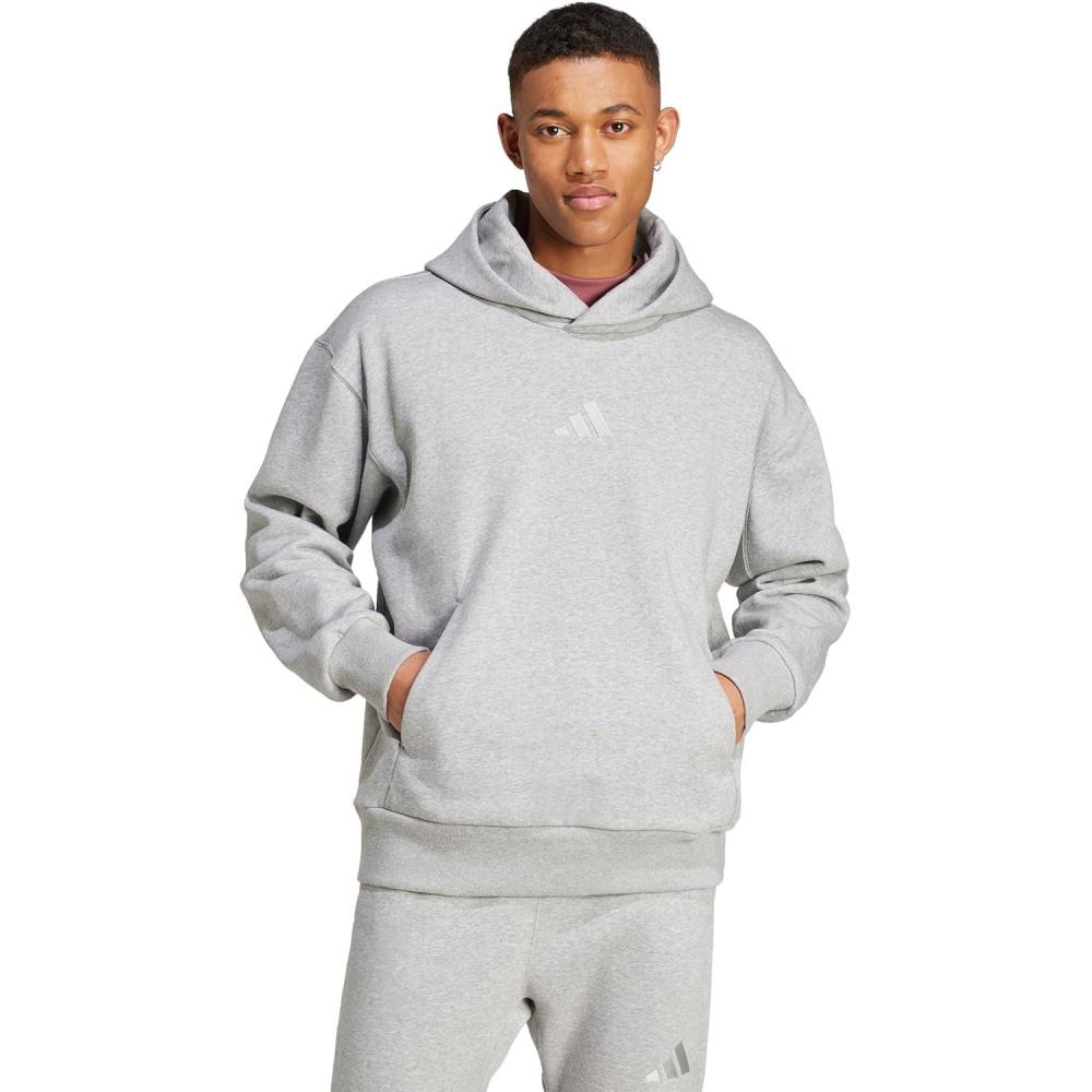 image:imageadidas mens All Szn Fleece Loose HoodieMedium Grey Heather