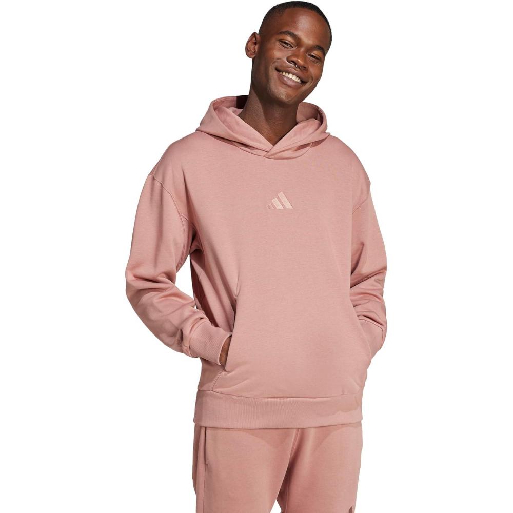 image:imageadidas mens All Szn Fleece Loose HoodieWarm Clay