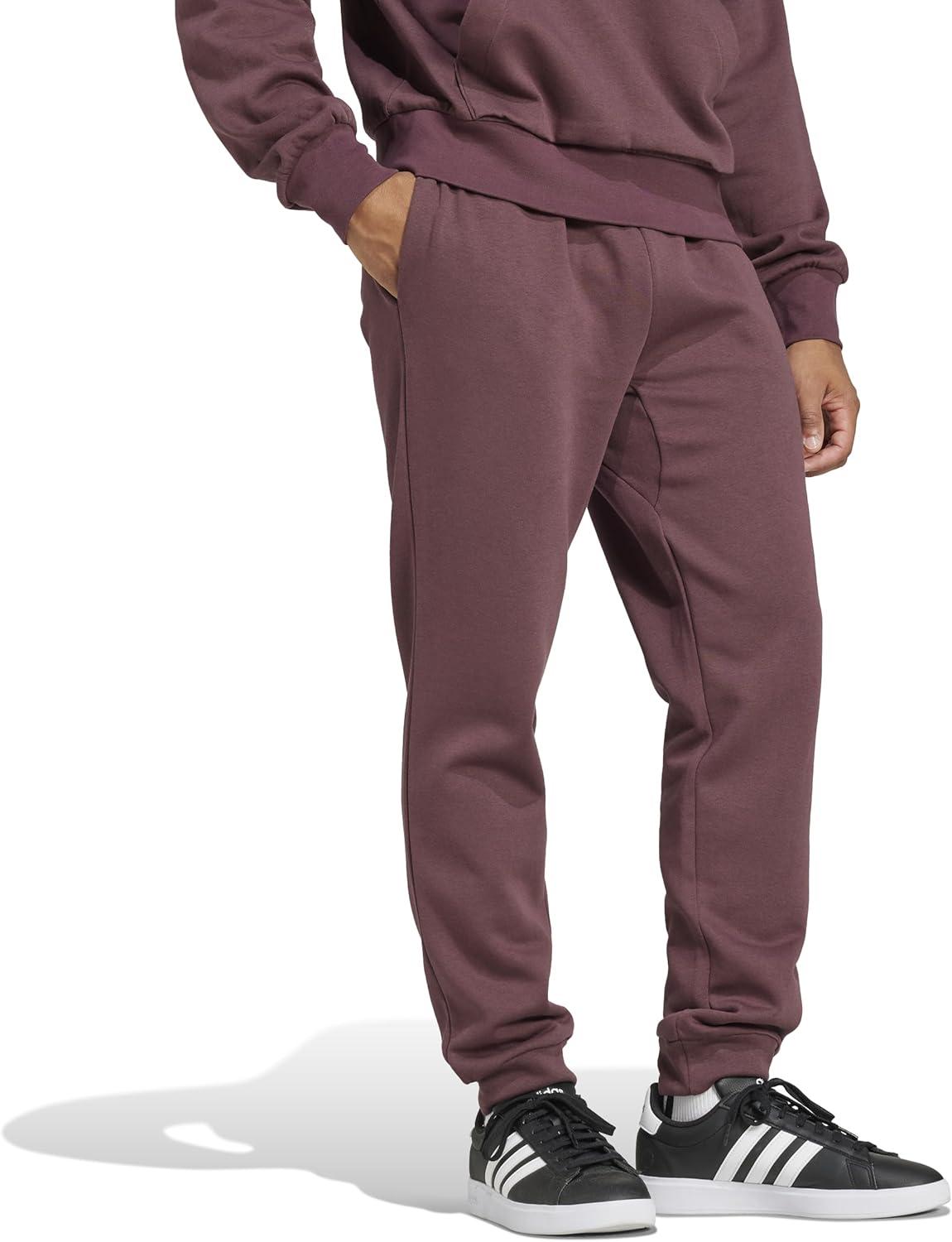 image:imageAdidas Mens Essentials Feel Cozy Fleece PantsAurora RubyWhite