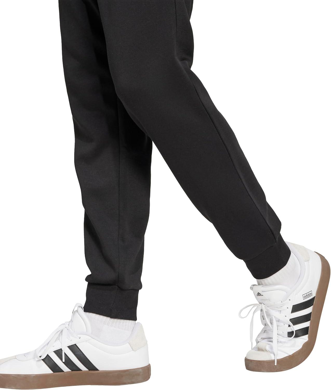 image:imageAdidas Mens Essentials Feel Cozy Fleece PantsBlackWhite