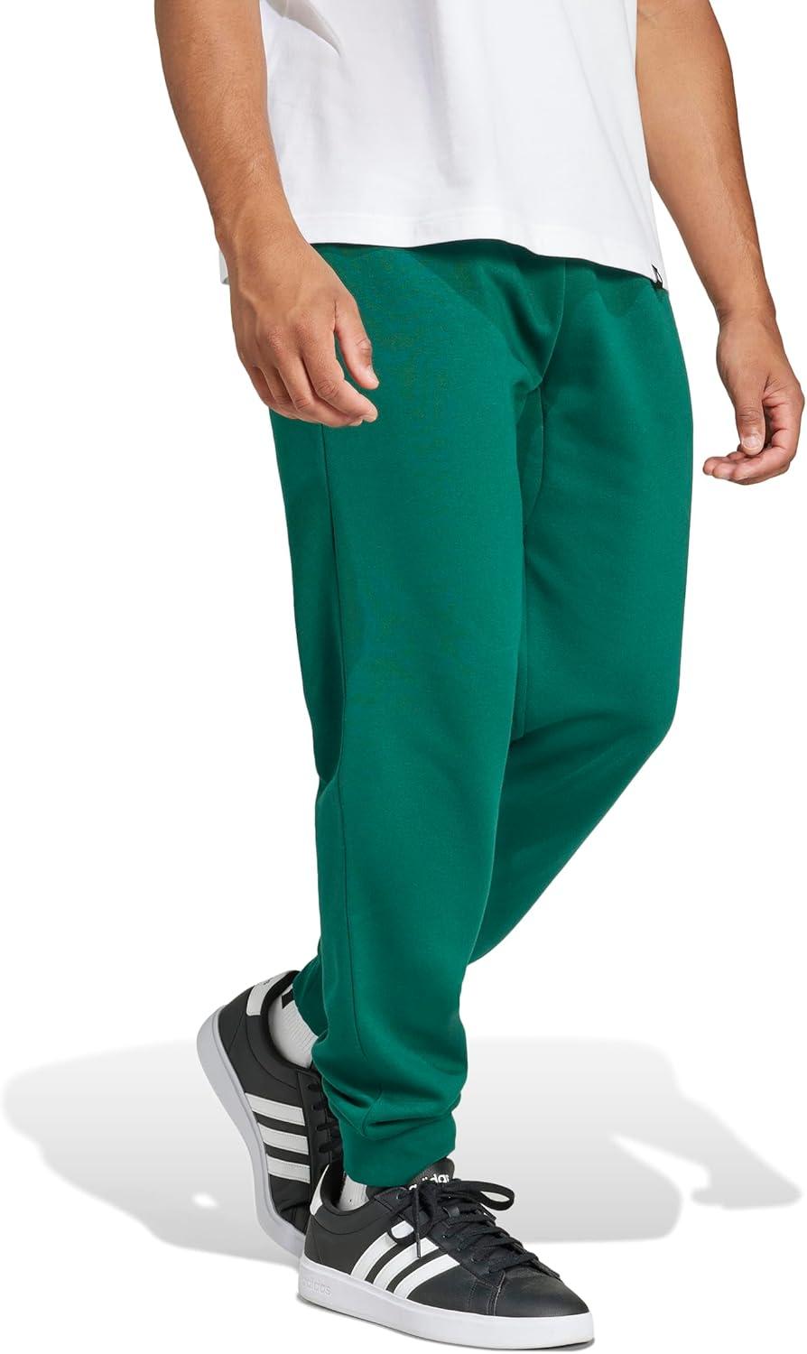 image:imageAdidas Mens Essentials Feel Cozy Fleece PantsCollegiate GreenBlack