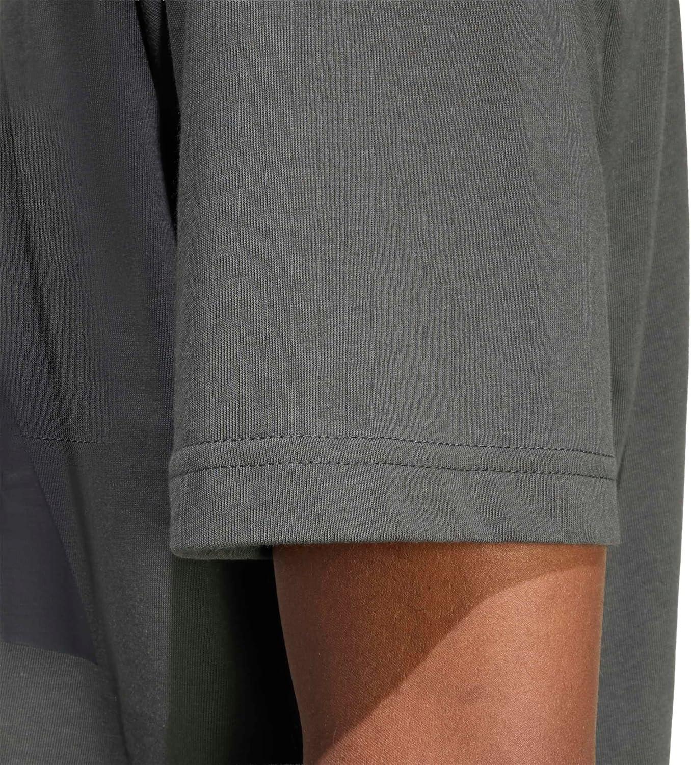 image:imageadidas Mens Essentials Big Logo TShirtGreyBlack
