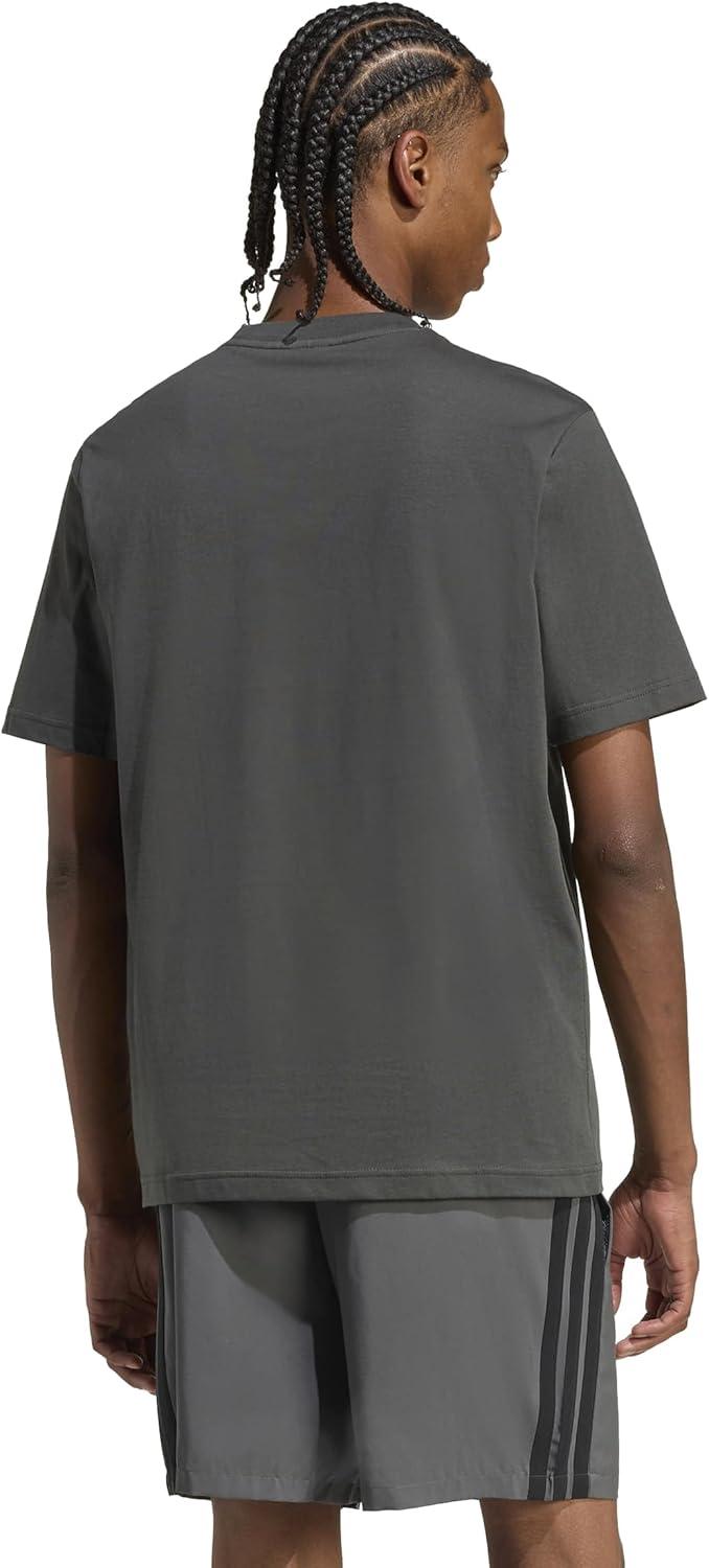 image:imageadidas Mens Essentials Big Logo TShirtGreyBlack