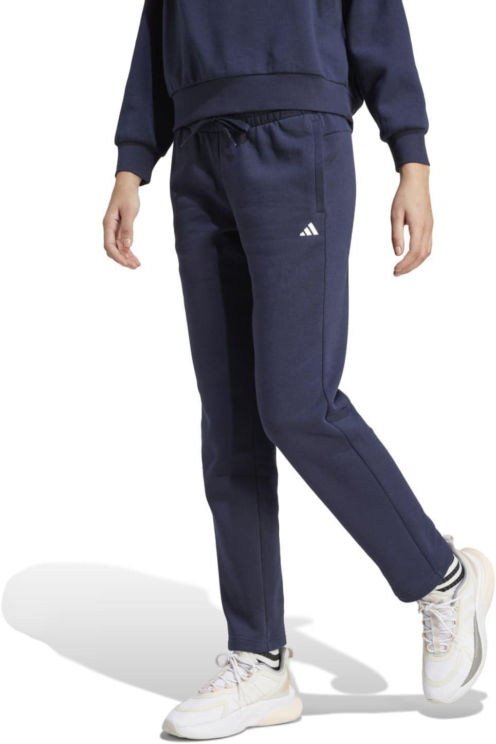image:imageadidas Womens Essentials Small Logo Feelcozy Open Hem PantsLegend Ink
