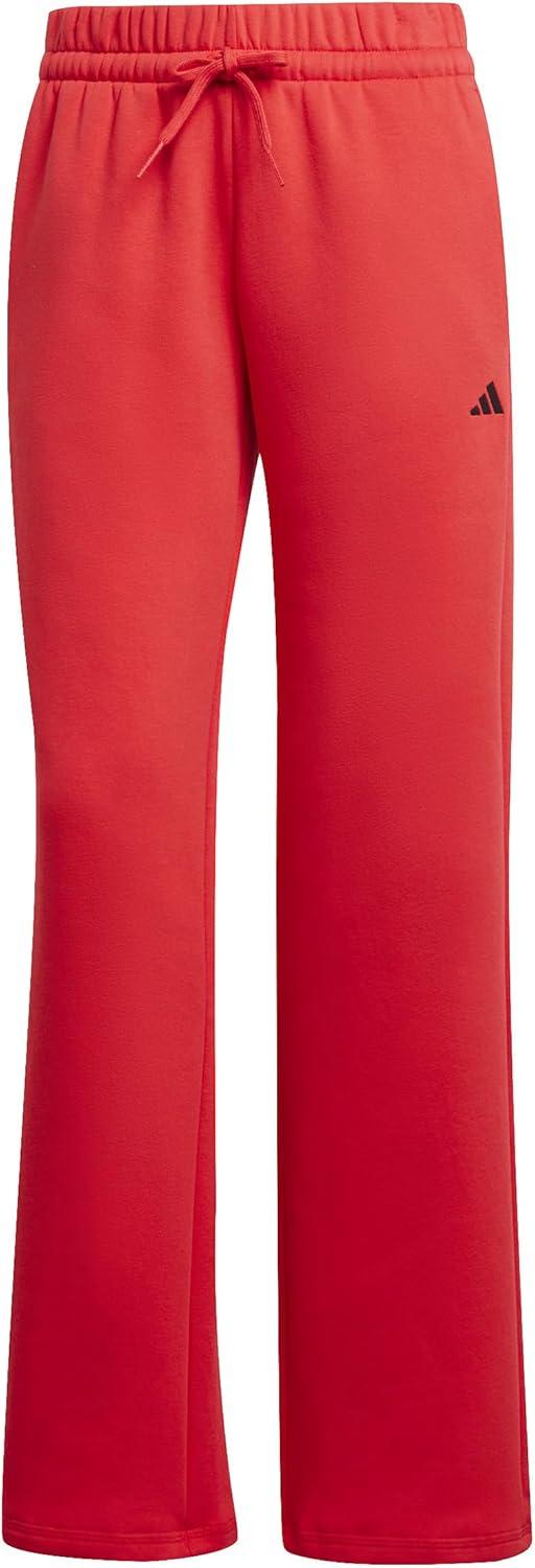 image:imageadidas Womens Essentials Small Logo Feelcozy Open Hem PantsPure RubyBlack