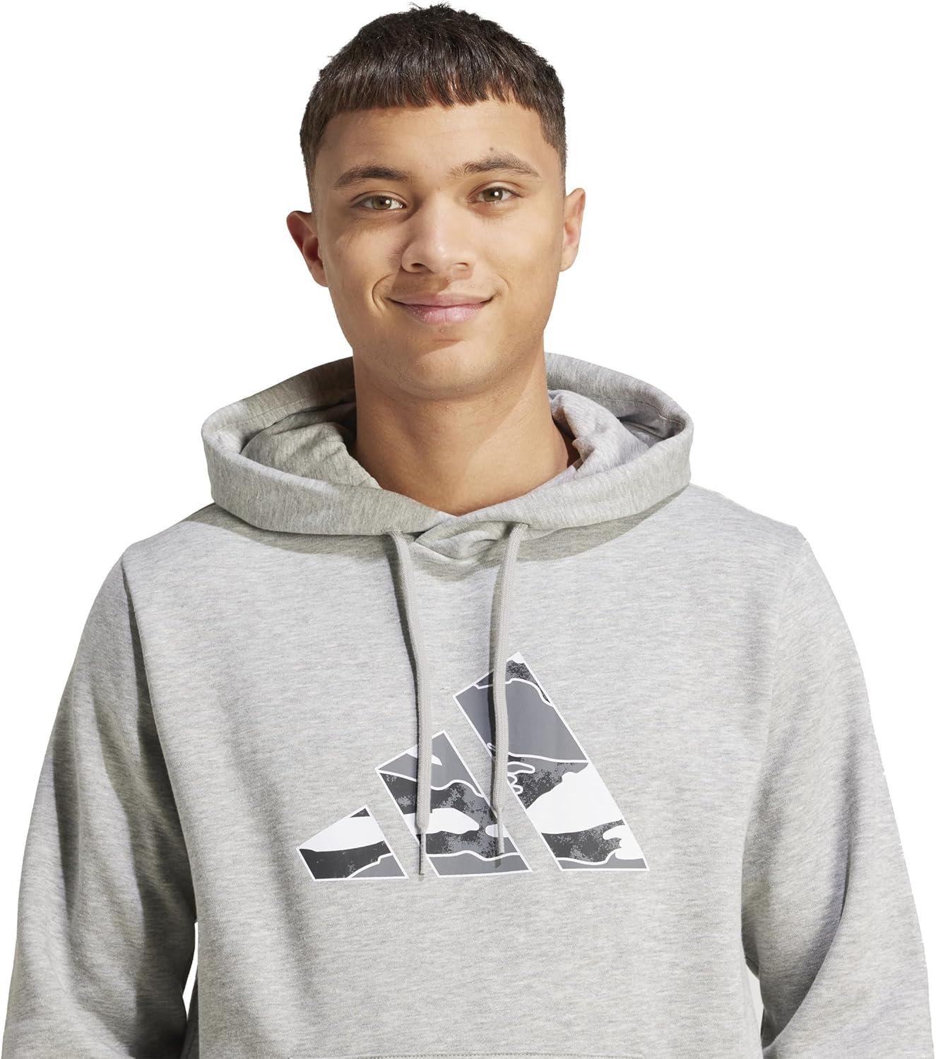 image:imageadidas mens Camouflage Graphic HoodieMedium Grey Heather