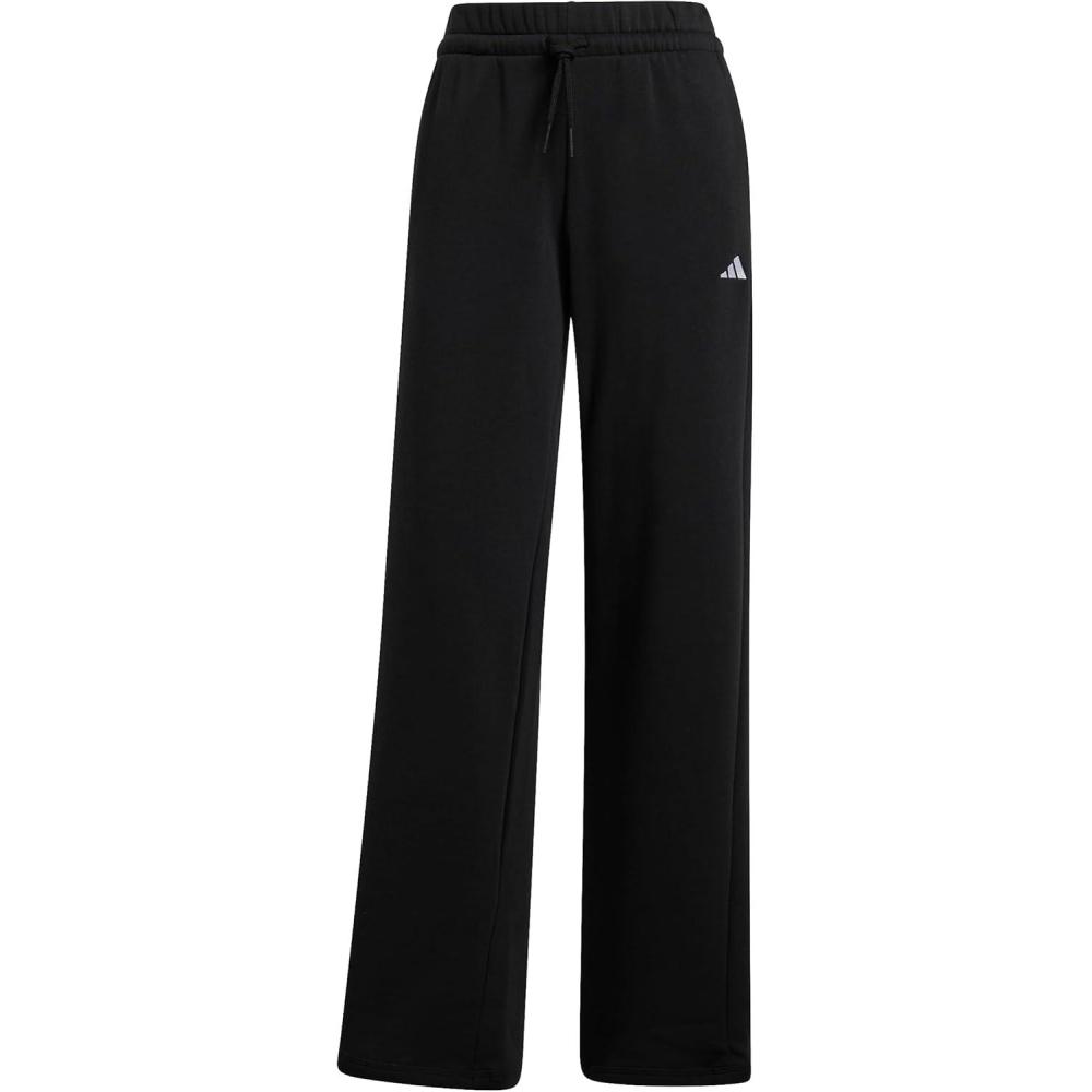 image:imageadidas Womens Essentials Small Logo Feelcozy Open Hem PantsBlackWhite